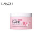 LAIKOU Sakura Glow Face Cream pink jar on white background for daily brightening skincare.
