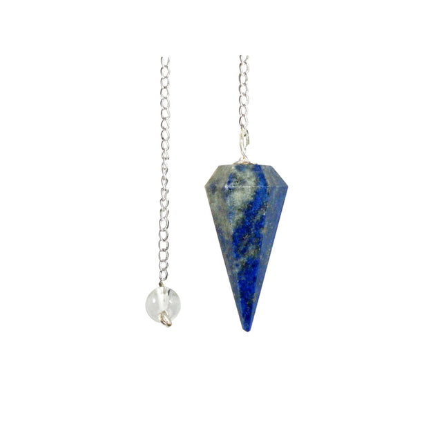 Lapis Lazuli Pendulum on silver chain