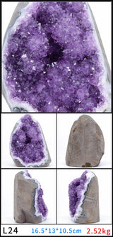 Large Amethyst Geode Crystal Cluster for meditation, home décor, and crystal collecting.