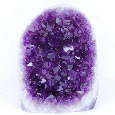 Large Amethyst Geode Crystal Cluster for meditation, home décor, and crystal collecting.