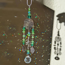 Leaf Shape Sun Catcher Tree of Life window hanging ornament for sunlight reflection, meditation space decor, and everyday home styling.