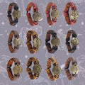Leather zodiac bracelets display