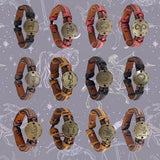 Leather zodiac bracelets display