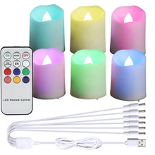 6PCS Rechargeable LED Flameless Candles for decorative arrangements, indoor ambiance, and safer flameless lighting.