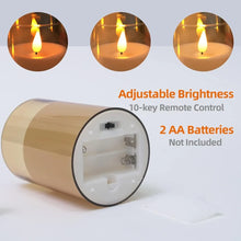 LED pillar flameless candles for living room decor, soft illumination, and remote timer operation.