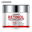 LGRAMER Retinol Lifting & Firming Face Cream jar with red and silver design on white background.