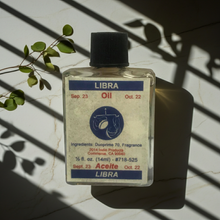 Libra Wish Oil bottle zodiac manifestation oil for Libra energy work, harmony rituals, and spiritual focus.