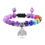 Life Tree natural stone wellness bracelet for chakra balancing, Reiki sessions, and everyday spiritual support.