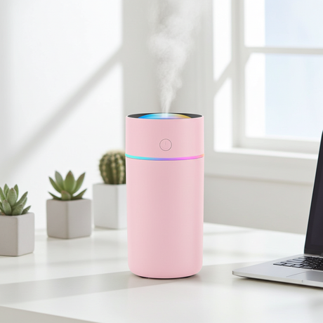 Lightweight and portable air humidifier unit for home air moisture support, daily comfort, and dry room use.