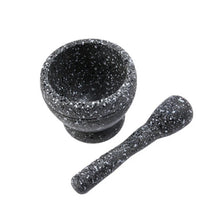 Lightweight mortar and pestle PP resin set for mixing spices, grinding seeds, and food prep use.