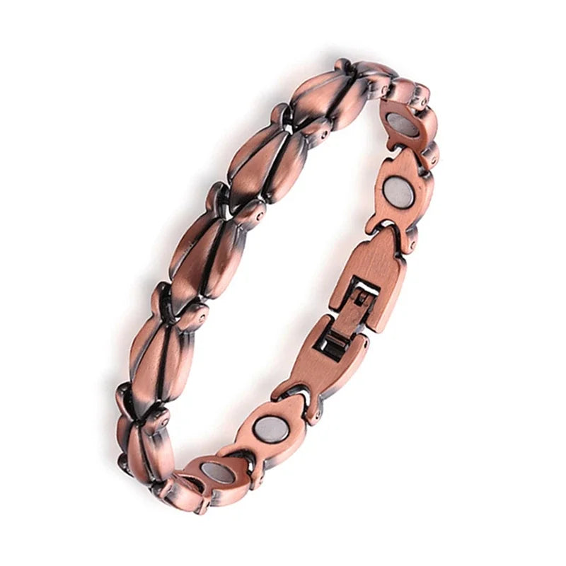 Lightweight Titanium Magnetic Link Bracelet for comfortable all-day wear and magnetic therapy use.