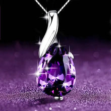 LiHong elegant blue crystal pendant necklace for stylish accessorizing, formal wear, and thoughtful gifting.