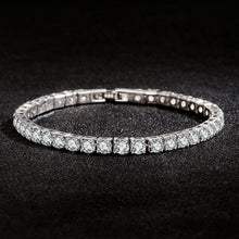 LiHong S925 cubic zirconia tennis bracelet sterling silver bracelet for formal outfits, gifting, and evening wear.