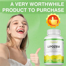 Lipozem Digestive Comfort & Metabolism Capsules bottle for gut wellness and metabolic support.