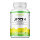 Lipozem wellness capsules bottle for digestive health, metabolism support, and long-term weight management routines.