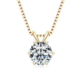 Lnngy elegant moissanite pendant necklace for office wear, evening outfits, and gift giving.