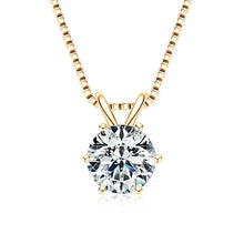 Lnngy elegant moissanite pendant necklace for office wear, evening outfits, and gift giving.