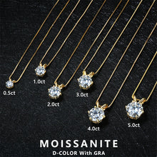 Lnngy moissanite solitaire pendant necklace for everyday wear, gifting, and elegant styling.