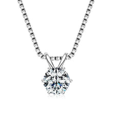 Lnngy moissanite stone solitaire pendant necklace for classic jewelry wear, special occasions, and everyday elegance.