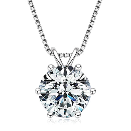 Lnngy solitaire pendant moissanite jewelry necklace for everyday elegance, celebrations, and thoughtful gift use.