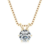 Lnngy sparkling moissanite solitaire necklace pendant for party wear, gift occasions, and graceful daily fashion.
