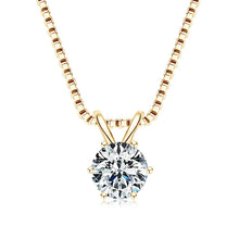 Lnngy sparkling moissanite solitaire necklace pendant for party wear, gift occasions, and graceful daily fashion.