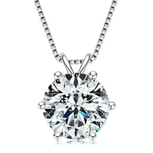 Lnngy timeless moissanite solitaire pendant necklace for anniversary presents, formal dressing, and everyday elegance.