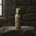 Loki volcanic stone statue front view
