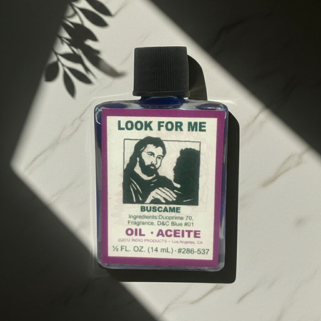 Look For Me Wish Oil ritual oil bottle for prayer, manifestation, and spiritual ceremony use.