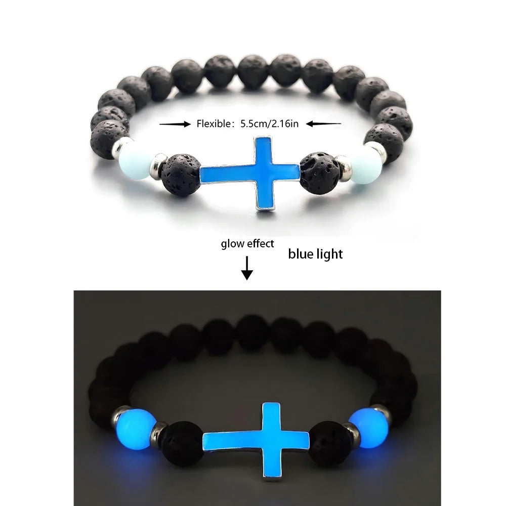 Luminous Natural Stone Lotus Bracelet beaded bracelet for spiritual balance, meditation use, and casual fashion styling.