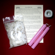 Love bath kit with candles and herbs