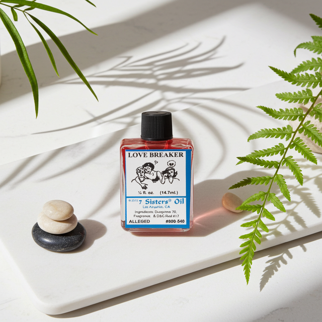 Love Breaker Wish Oil bottle spiritual oil for intention work, relationship separation rituals, and ceremonial use.