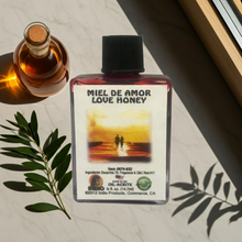 Meil De Amor Love Honey Wish Oil ritual oil bottle for prayer, manifestation, and romantic intention use.