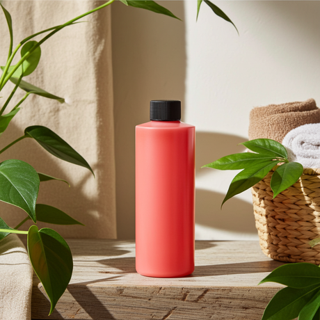 Love Me More body oil bottle for hydrating rough areas, improving skin softness, and daily moisturizing.