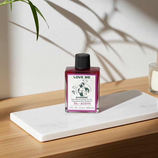 Love Me Wish Oil bottle for spiritual attraction, love drawing, and intention setting.
