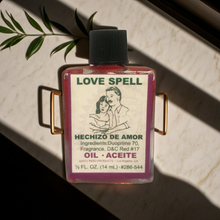 Love Spell Wish Oil bottle for manifestation, wish-making, and romantic spiritual practice.