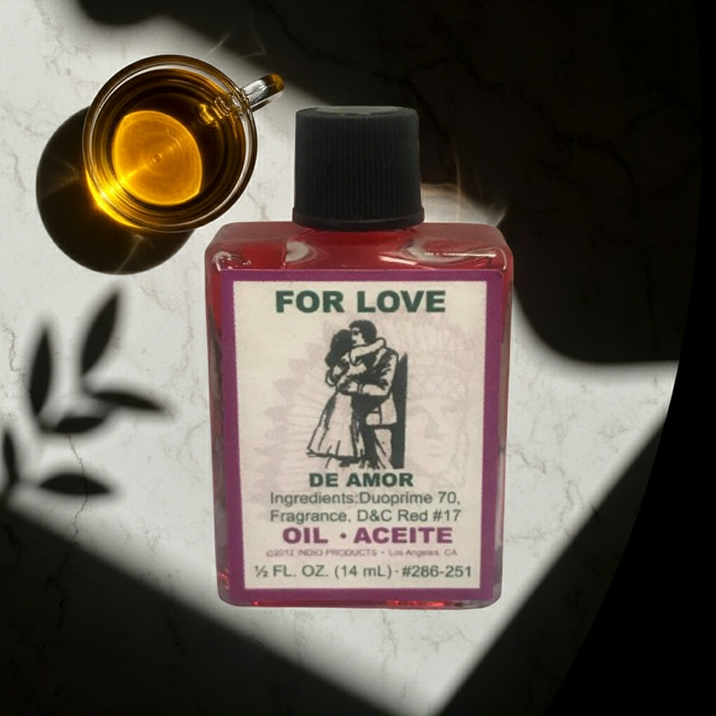 Love Wish Oil bottle for love intention setting, manifestation, and ceremonial use.