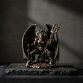 Lucifer statue front view