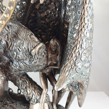 Lucifer statue detail view