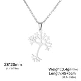 Lucktune Tree of Life jewelry stainless steel pendant for everyday adornment, symbolic accessorizing, and meaningful gifting.