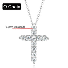 Luxury moissanite cross pendant 925 necklace for upscale styling, celebration gifts, and devotional jewelry wear.