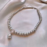 Pearl & Zircon water-drop charm pendant for sophisticated styling, occasion wear, and jewelry gifting.