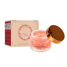 LUXURYTO Dragon Blood Moisturizing Face Cream gold jar with lid and packaging on white background.