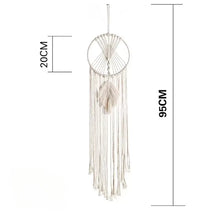 Macrame Eid Dream Catcher wall art for bohemian home decor, Eid celebration styling, and decorative hanging use.