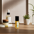 Mad About You Body Oil bottle — romantic black currant, peony, and jasmine, for daily skin care and feminine wear.