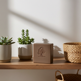 Madina Amazonian Brown Clay and Manuka Honey soap bar shown for gentle cleansing and skincare.