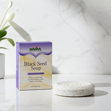 Madina Black Seed Soap bar for daily cleansing, bathing, and refreshing the skin.
