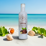 Madina Cocoa Butter body lotion bottle for hydrating the skin, improving softness, and regular skincare use.