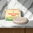 Bar of Madina Goat's Milk Soap displayed for cleansing, skincare, and daily bath use.