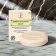 Bar of Madina Honey and Almond Soap with cocoa butter and aloe vera displayed for cleansing, skincare, and daily bath use.